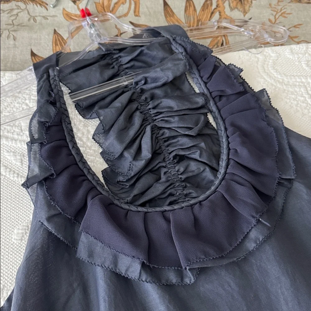 C. Lace Ruffled Racerback Top - Picture 2 of 9